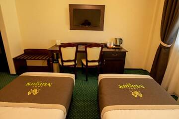 Фото номера Двухместный номер Делюкс с 2 отдельными кроватями Отель Magus Hotel г. Бая-Маре 4